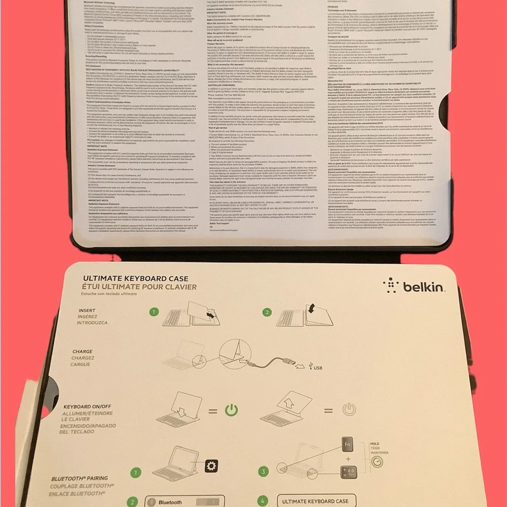 Brand New Belkin QODE Ultimate Keyboard Case iPad Air 1st Gen - original packing